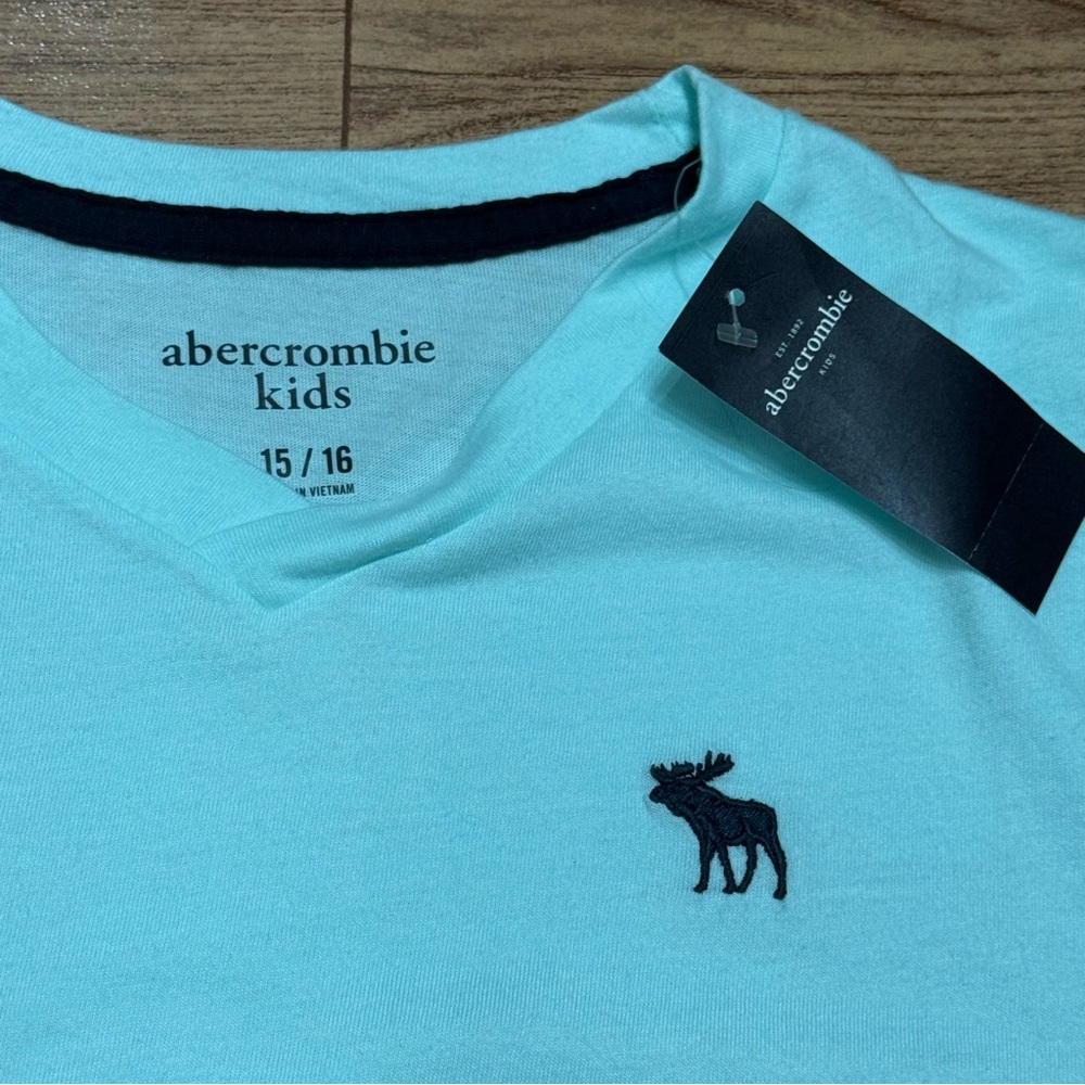 Abercrombie Kids Aqua Short Sleeve Tee - Picture 3 of 3